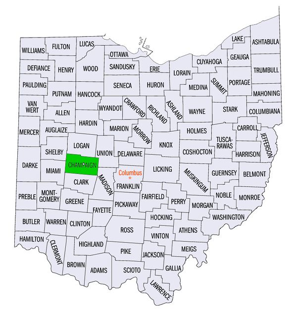 Champaign County (Ohio USA) GAMEO